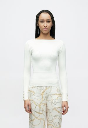 BICE BOAT NECK  - Μπλούζα με μακριά μανίκια - off-white