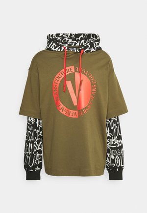 Versace Jeans Couture GRAFFITI - Bluză cu mânecă lungă - army