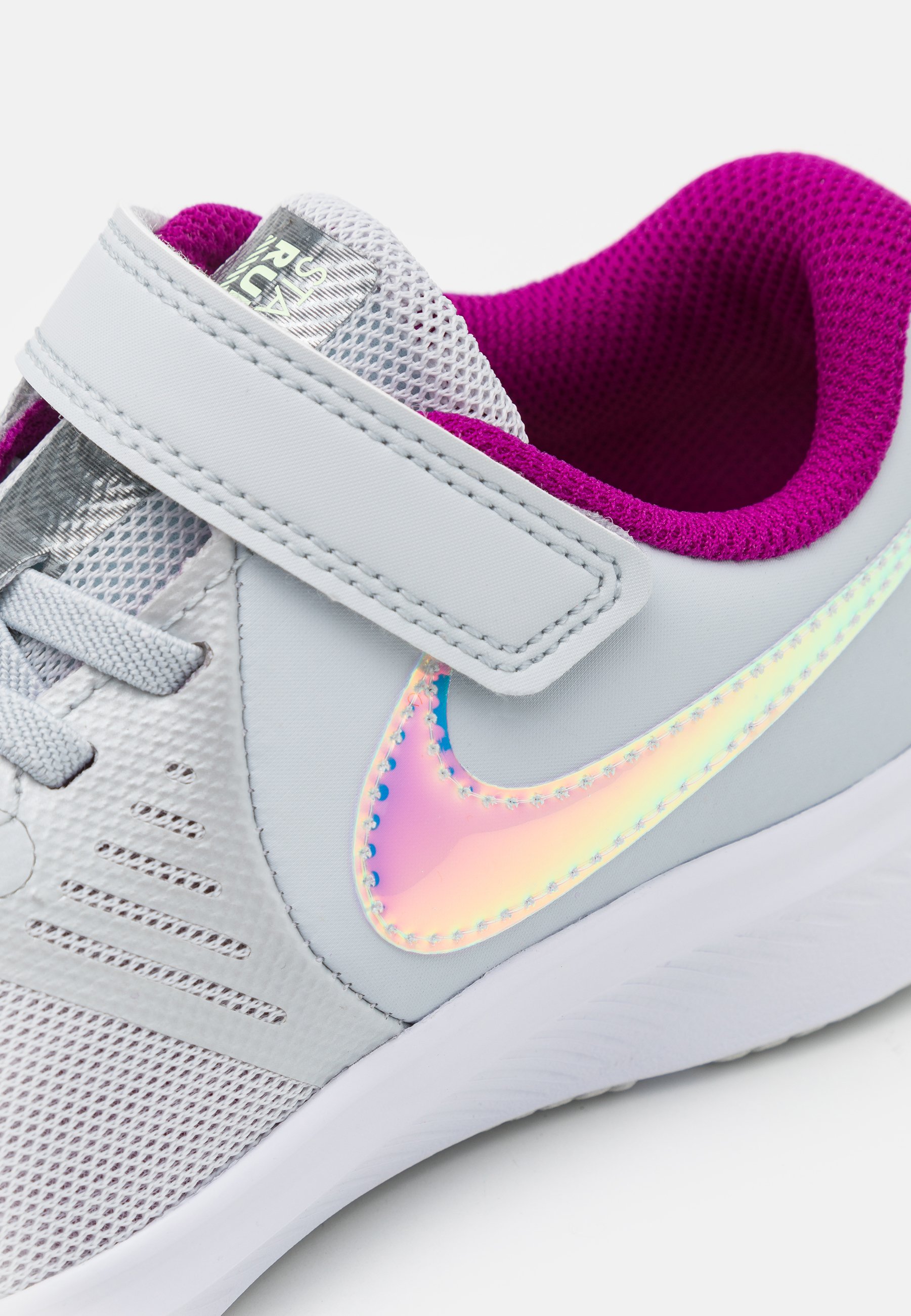 Nike Performance STAR RUNNER 2 POWER UNISEX - Zapatillas de running neutras  - pure platinum/multicolor/barely volt/red plum/white/gris claro -  Zalando.es