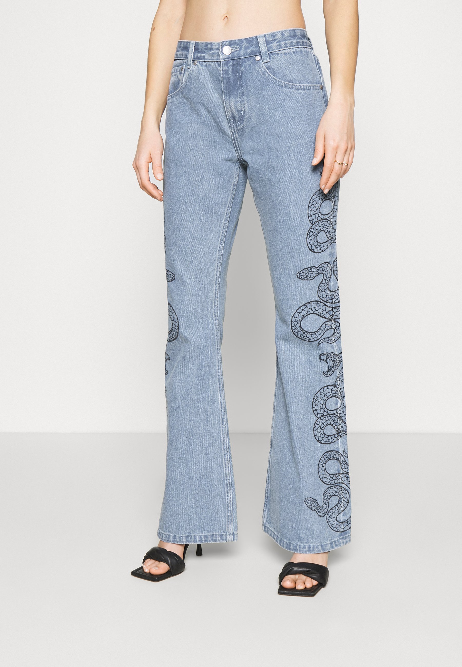 Milk it SIDE SEAM SNAKE PRINT - Flared 