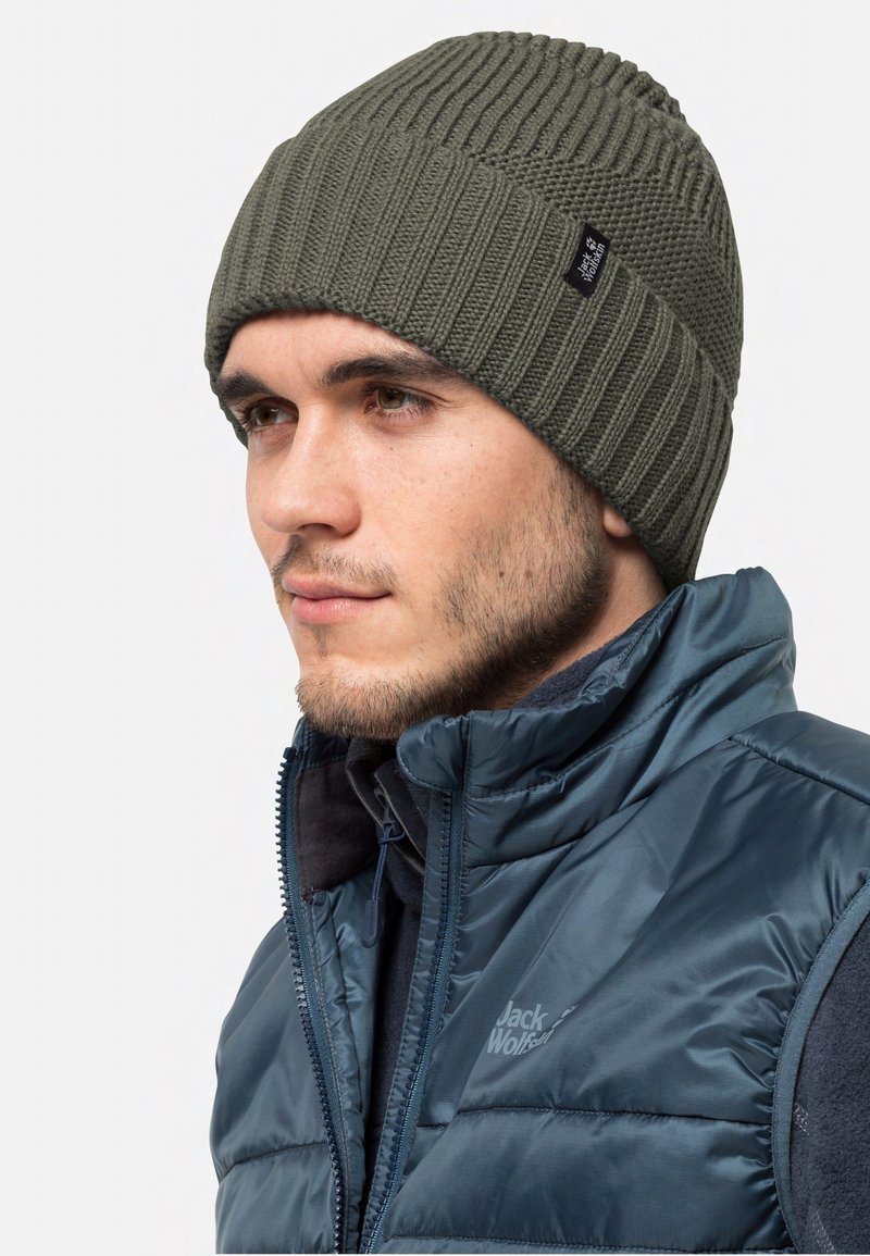 Jack Wolfskin WOODS Muts dusty olive/groen Zalando.nl