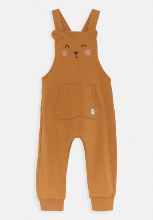 TROUSERS BIB BEAR UNISEX - Dungarees - dusty brown