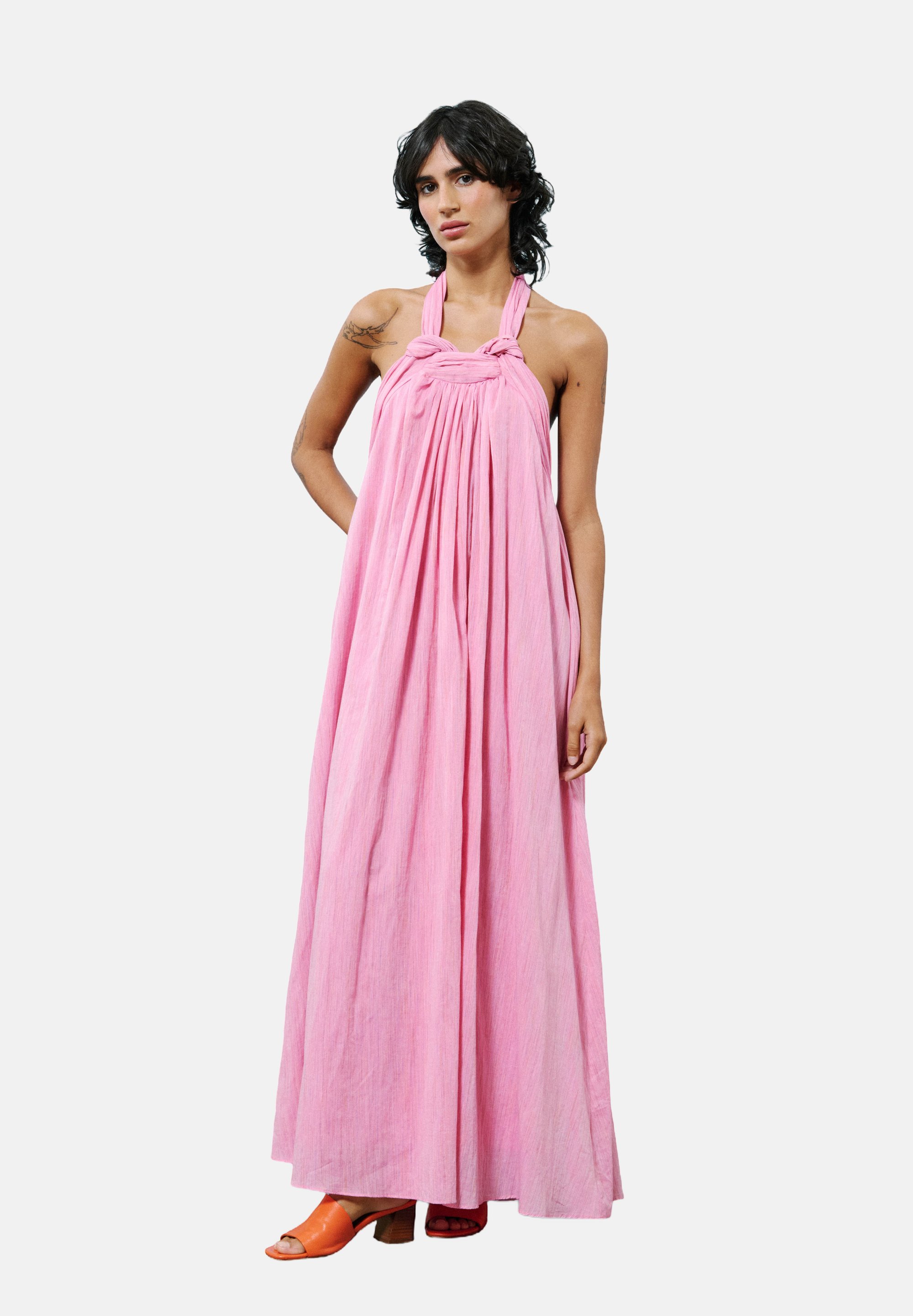 FRNCH Maxi-jurk rose/donkerroze - Main Image
