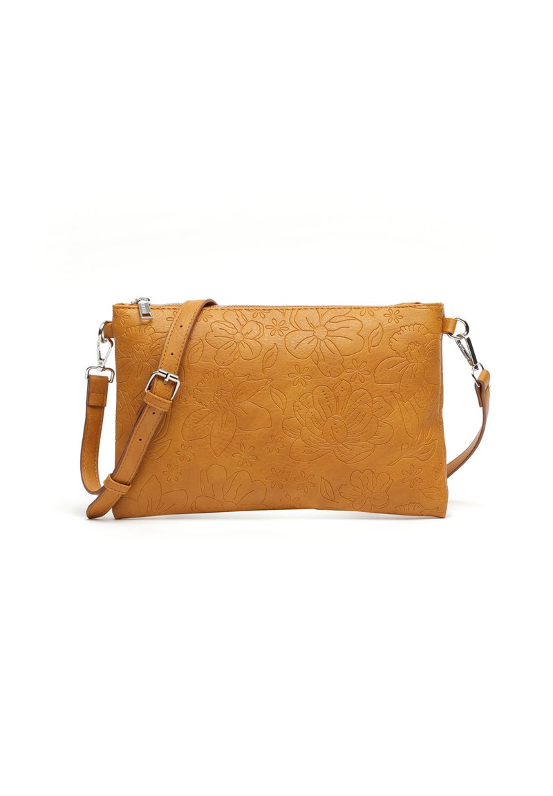 MISAKO MONOFLOR MONEY POCKET - Borsa a tracolla - mustard yellow