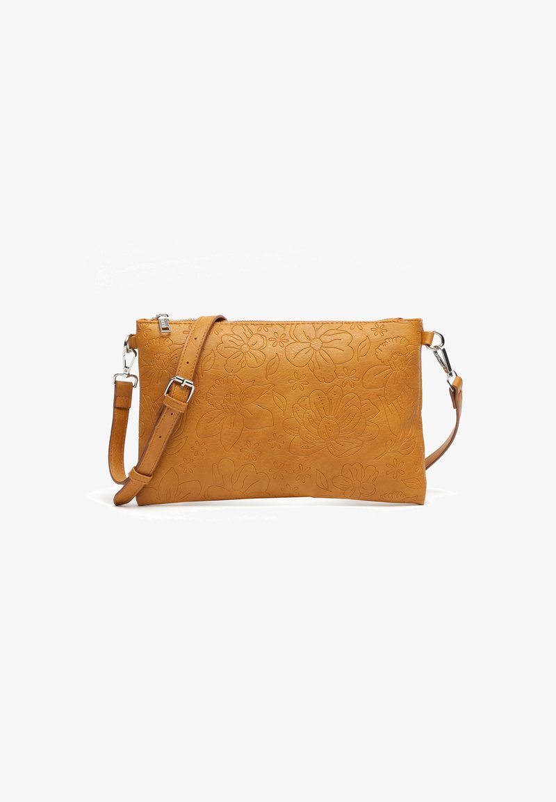 MISAKO MONOFLOR MONEY POCKET - Torba preko tijela - mustard yellow
