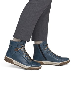 Rieker, RIEKER SCHNÜRSTIEFEL N0730 - Winter boots - blue