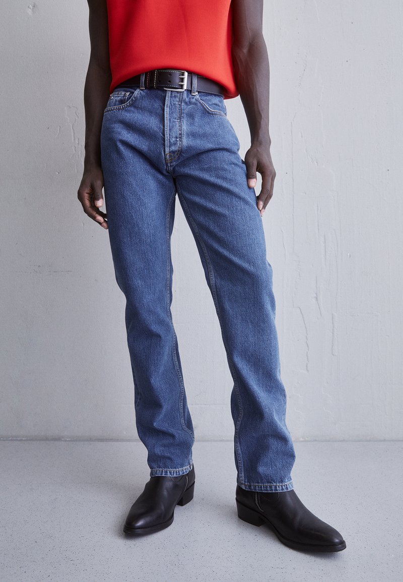 J.LINDEBERG CODY FLAT Straight leg farkut mid blue/sininen denim