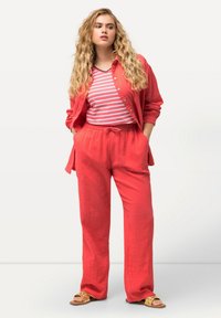 Ulla Popken PULL-ON - Pantalon classique - dark coral