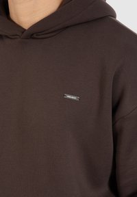 Smilodox DAWSON OVERSIZED HOODIE - Felpa con cappuccio - braun