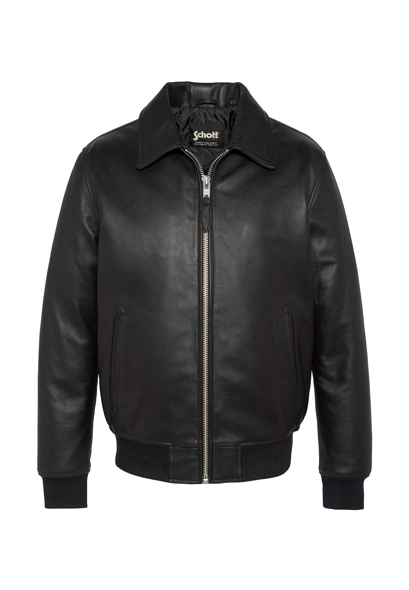 Schott Leather jacket noir/black Zalando