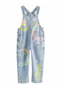 Next - REGULAR FIT - SMILEYWORLD - Kavbojke z naramnicami - denim Miniaturna slika 1