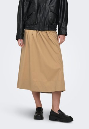 JDY JDYMIO - A-line skirt - tan