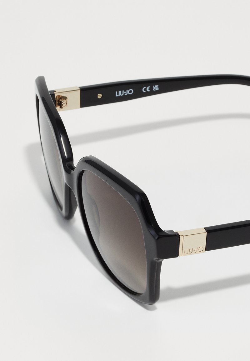 Liu Jo | Black Oversized Sunglasses w/ Case and Gold Pattern Temple Square sunglasses colour black | Liu Jo main image 2