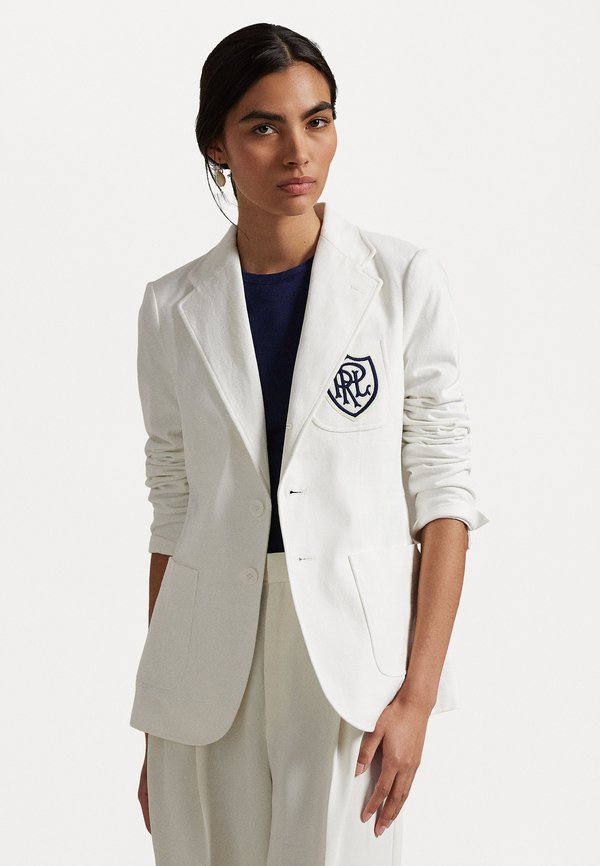 LOGO CREST COTTON JERSEY BLAZER - Blazer