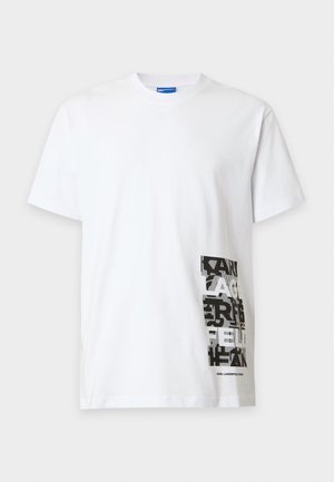 Karl Lagerfeld Jeans, LOGO TEE - T-shirt print - white