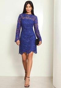 Lipsy PREMIUM LONG SLEEVE MINI - Koktejlové šaty / šaty na párty - blue