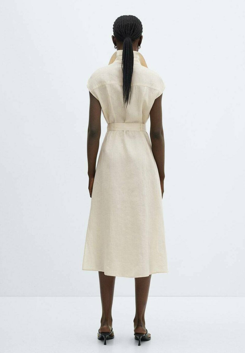 mango beige linen dress MANGO. Beige linen dress. TS  Hibuy market