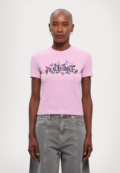 CHIARA FERRAGNI MAGLIETTE - Tricou cu imprimeu - mauve mist
