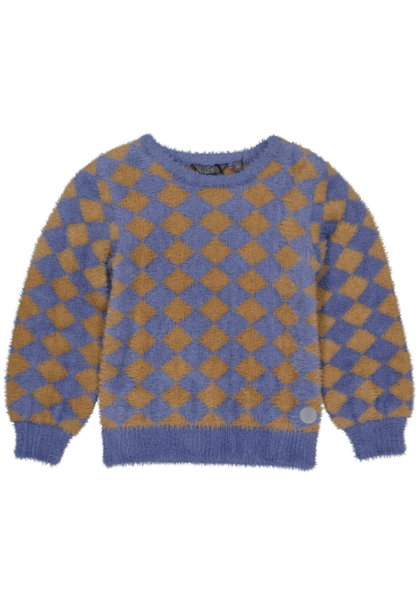 LEVV labels GIORGI CHECK Trui blue blauw Zalando