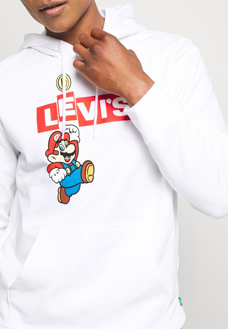 Levi's® LEVI'S® X SUPER MARIO GRAPHIC PO HOODIE- B - Hoodie - white -  Zalando.co.uk