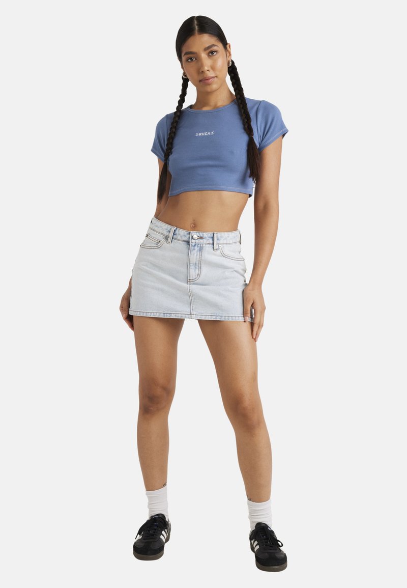 RVCA T-shirt basic blauw RVCA T-shirt basic blauw