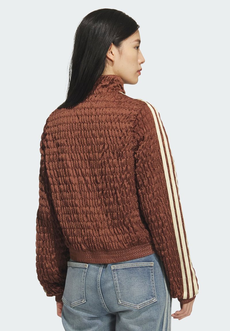 adidas Originals SMOCKED - Lehká bunda - preloved brown