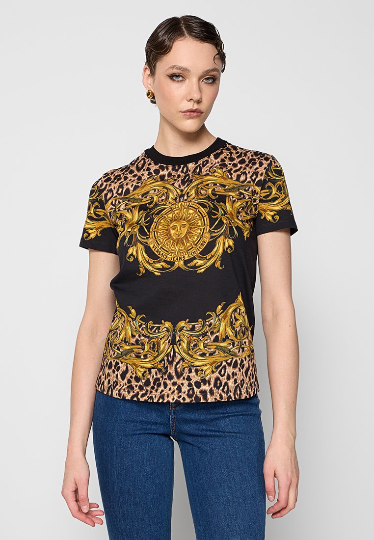 Versace Jeans Couture T-shirt print zwart