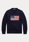THE ICONIC FLAG SWEATER UNISEX - Strickpullover - hunter navy