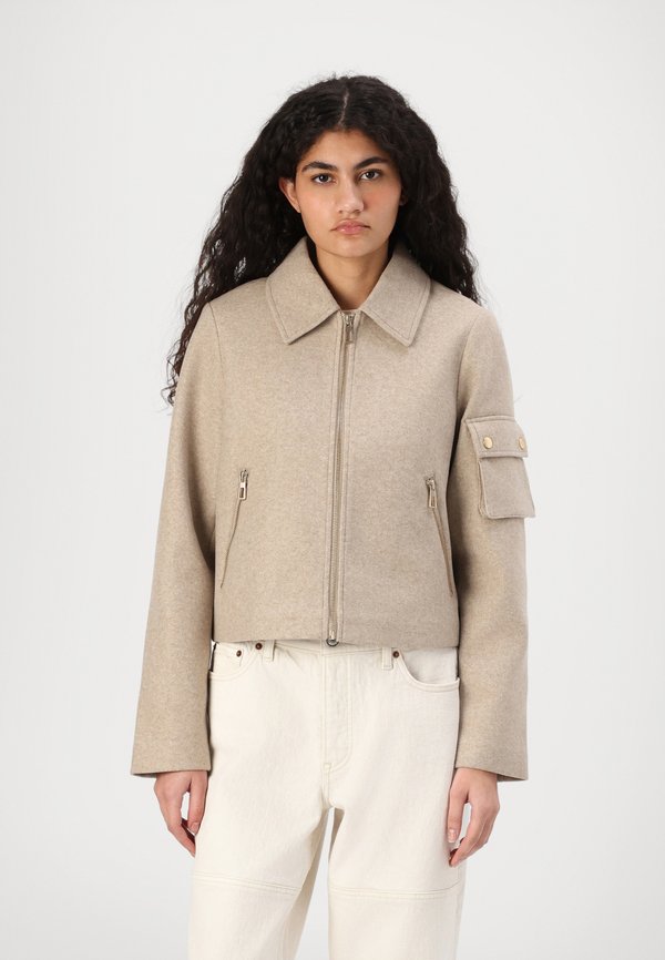 ONLNANCY LIFE SHORT ZIO - Light jacket - fungi