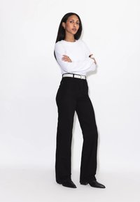 Dr.Denim MOXY HIGH STRAIGHT - Jeans Straight Leg - solid black