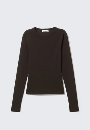 Long sleeved top - dark brown