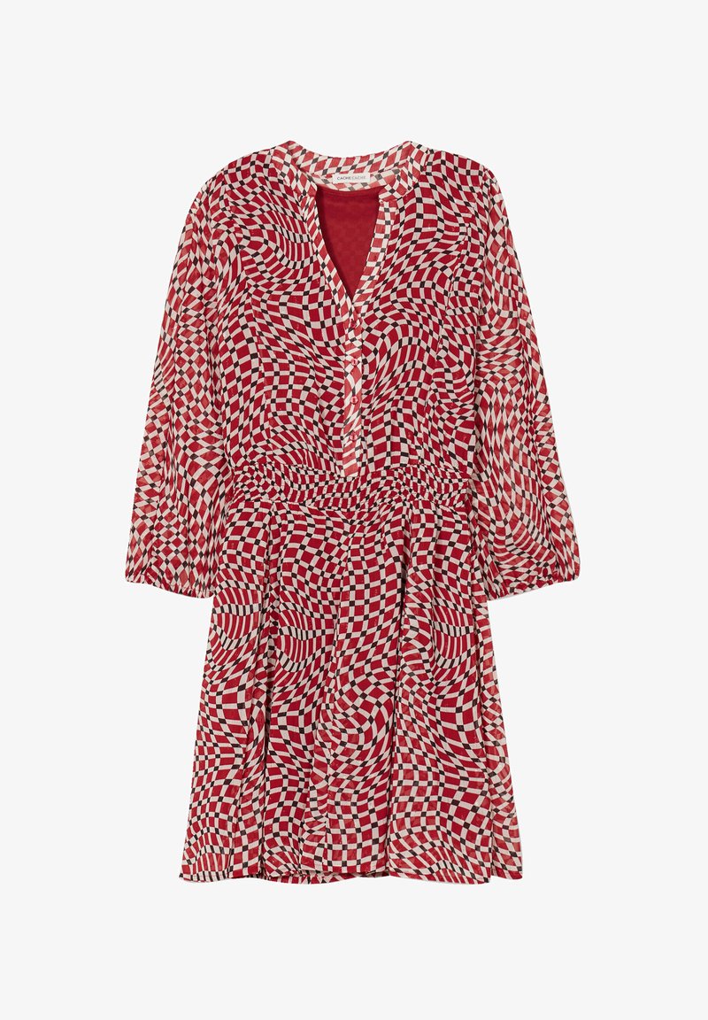Cache Cache Robe Rouge Cache Cache AUSGESTELLTES MIT 3/4-ÄRMELN - Robe de jour - rouge ...
