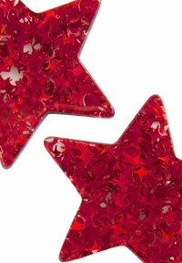Next CHRISTMAS GLITTER STAR DROP - Øreringe - red