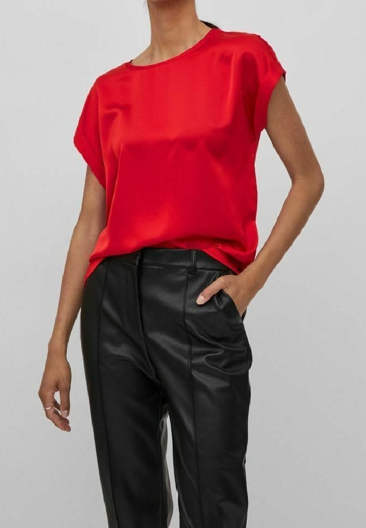 VILA Bluse - dark red
