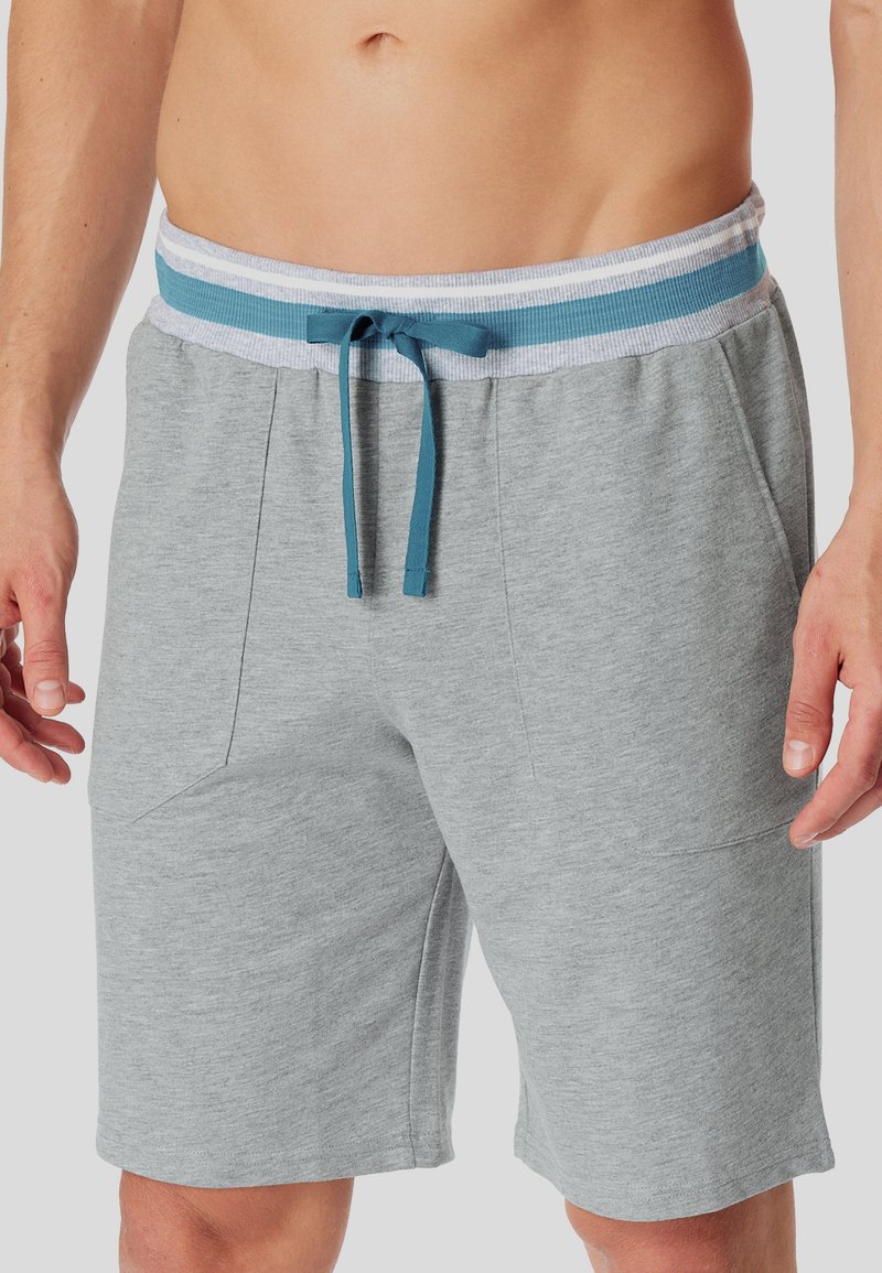 Schiesser Heren slaapbroek kort Bermuda - Mix Relax - Organic Cotton, Nougat_182191, 52