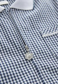 Next RICH SCHOOL GINGHAM ZIP - Freizeitkleid - navy blue