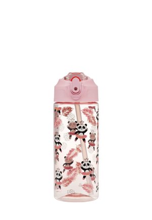 MIT STROHHALM PANDA 500 ML - Borraccia - rosa