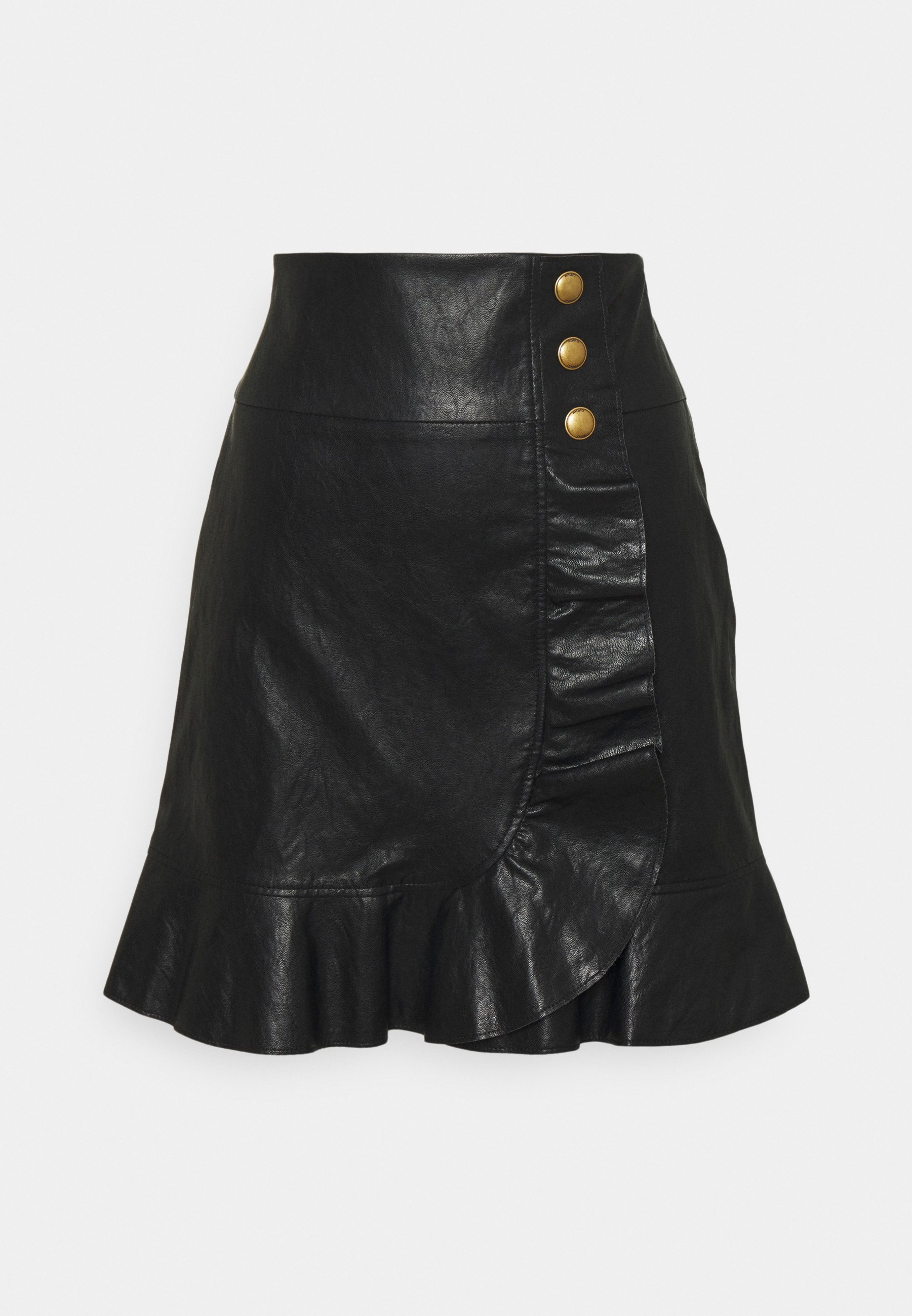 Pinko CHIACCHIERONE GONNA SIMILPELLE - Minigonna - black/nero - Zalando.it