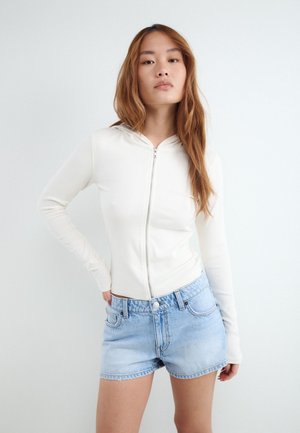 Balmohk, Zip-Up Hooded - Sweater met rits - ecru