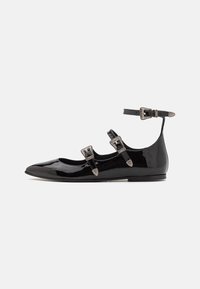 CHAUSSURES - Ankle strap ballet pumps - black