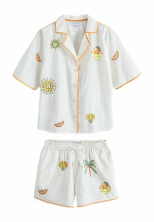 EMBROIDERY SET - Nattøj sæt - white