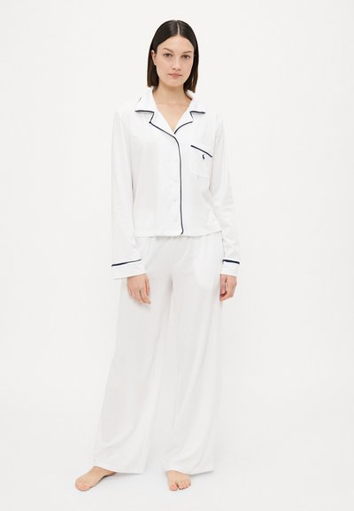 Polo Ralph Lauren LONG SLEEVE PJ - Σετ πιτζάμας - white cloud