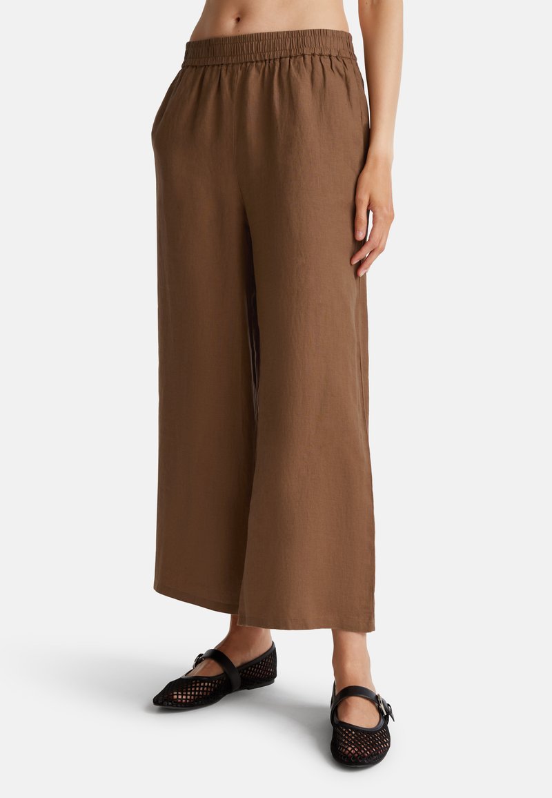 United Colors of Benetton WIDE - Kalhoty - brown