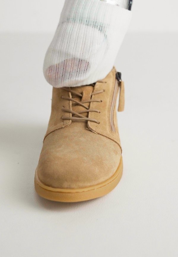 LEATHER - Casual lace-ups - beige4