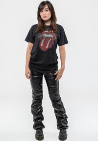 Paradiso Clothing THE ROLLING STONES  TONGUE DIAMANTE - Print T-shirt - black