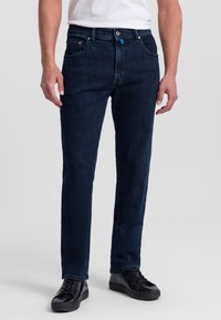 Pierre Cardin - DIJON RIVET - Straight leg jeans - dark blue stonewash Thumbnail Image 1