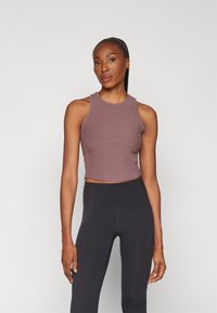Athleta SALUTATION MIX TANK - Viršus - smoked almond brown