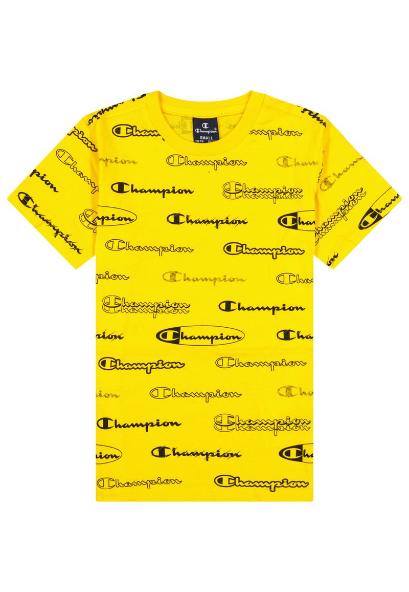Kinder Sportbekleidung | Champion AMERICAN CLASSICS T-Shirt print yellow/gelb - KQ83518 Kinder Sportbekleidung | Champion AMERICAN CLASSICS T-Shirt print yellow/gelb - KQ83518