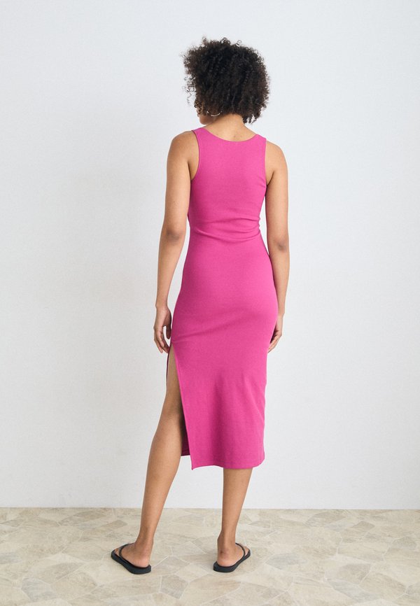 LSCN BY LASCANA MIDI DRESS - Beach accessory - dark berry3