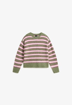 Vans, ROLLINS STRIPE SWEATER. - Pullover - dark green